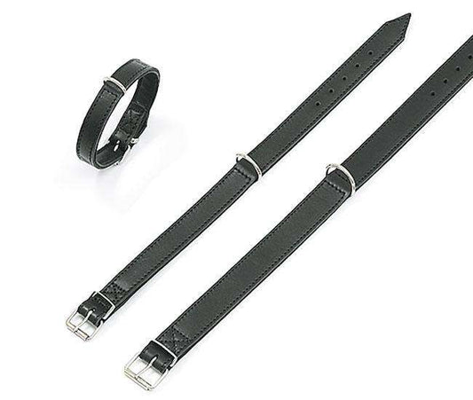 Karlie RONDO Halsband genäht - Schwarz - 32 mm, 57 cm