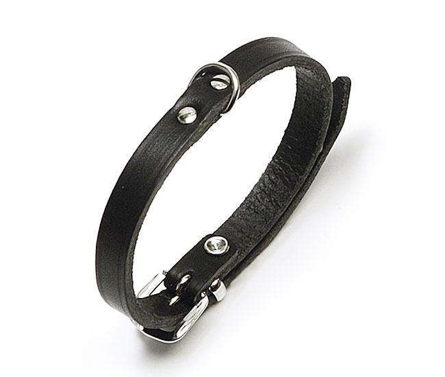 Karlie RONDO Halsband genietet - Schwarz - 10 mm, 27 cm