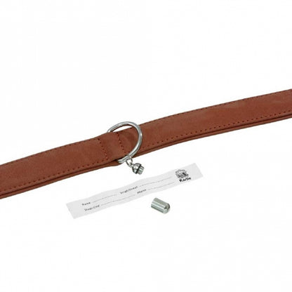 Karlie Halsband Buffalo aus Kalbsleder - Braun - 60 cm/30 mm