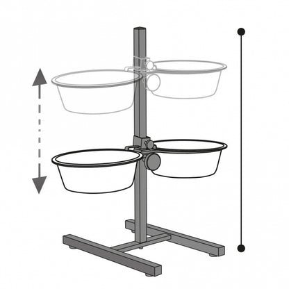 Karlie Otis Plus - Doppelnapfständer - 1,6 l