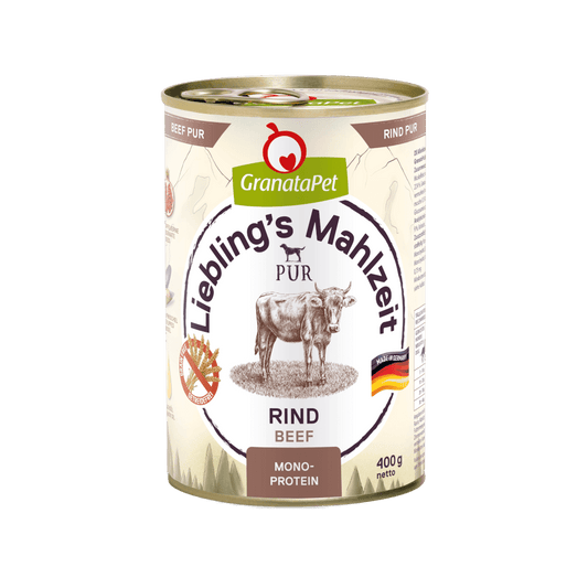 GranataPet Lieblings Mahlzeit Rind PUR - 6x400g