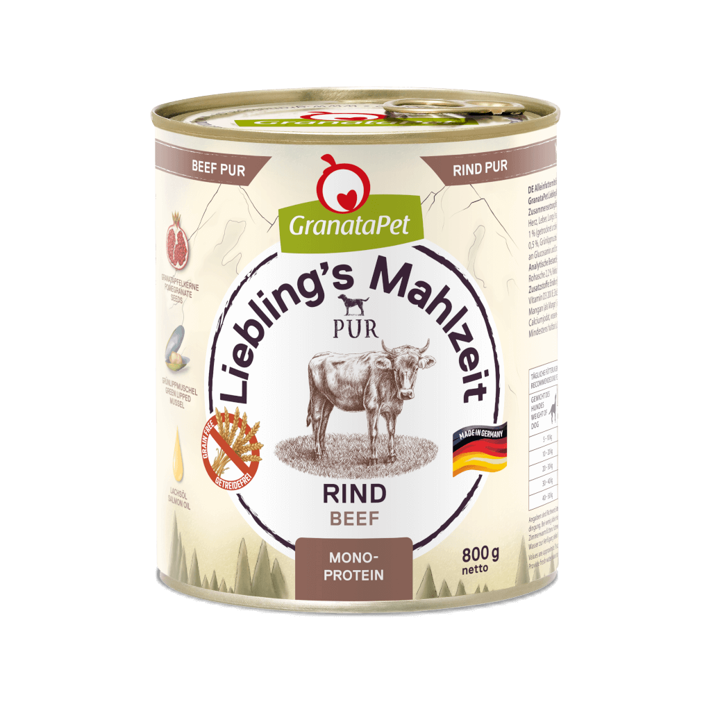 GranataPet Lieblings Mahlzeit Rind PUR - 6x800g