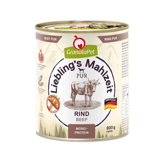 GranataPet Lieblings Mahlzeit Rind PUR - 6x800g