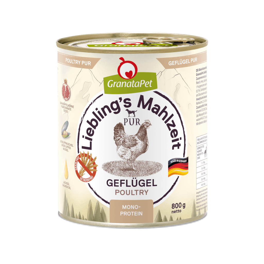 GranataPet Lieblings Mahlzeit Geflügel PUR - 6x800g