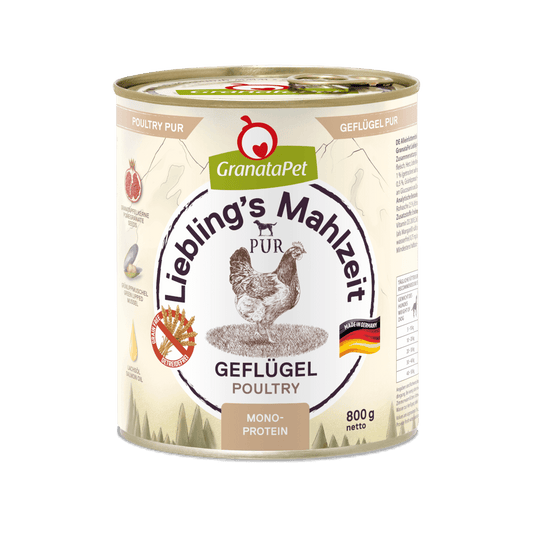 GranataPet Lieblings Mahlzeit Geflügel PUR - 6x800g