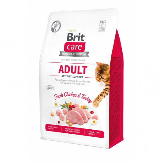 Brit Care Cat Grain-Free - Adult - Activity Support - 2kg