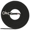 Trixie Schleppleine, rund aus Segeltau mit Trigger Snap Hook - schwarz - 15 m