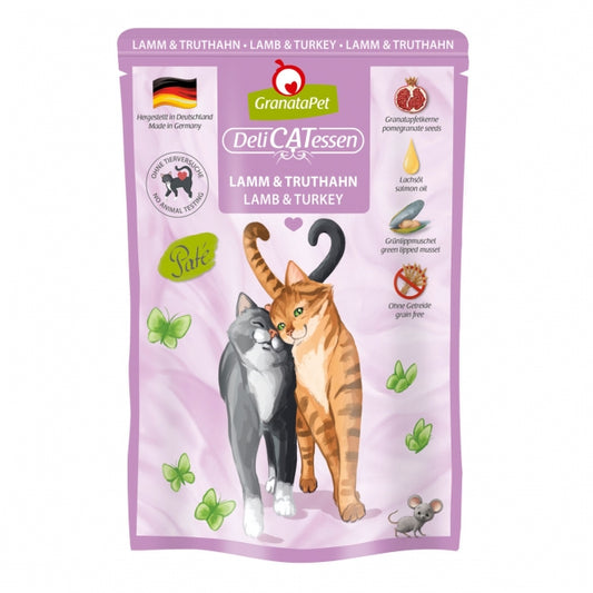 GranataPet Delicatessen Pouch Lamm & Truthahn 85g