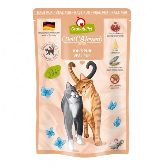 GranataPet Delicatessen Pouch Kalb PUR 85g