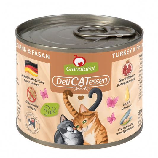 GranataPet Delicatessen Dose Truthahn & Fasan - 6x200g