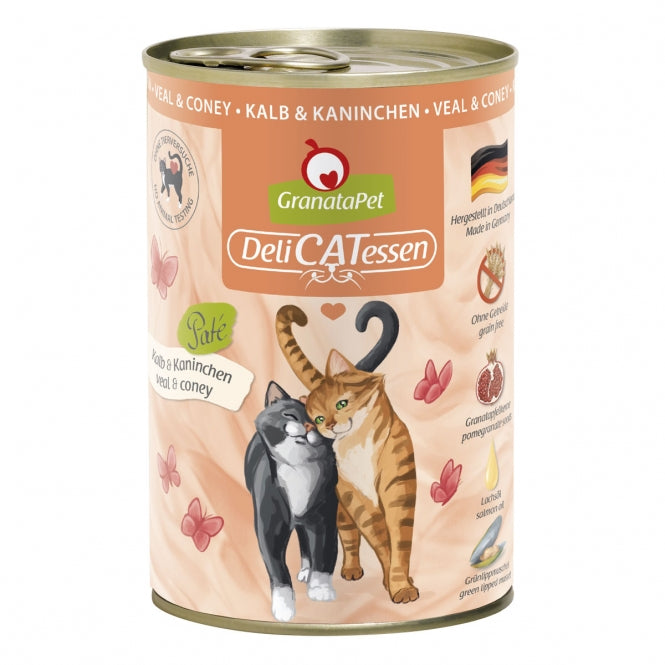 GranataPet Delicatessen Dose Kalb & Kaninchen - 6x400g