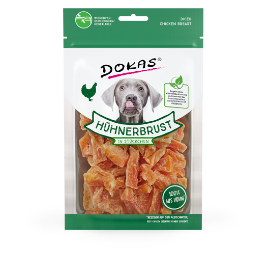 Dokas Hühnerbrustfilet in Stückchen 70g