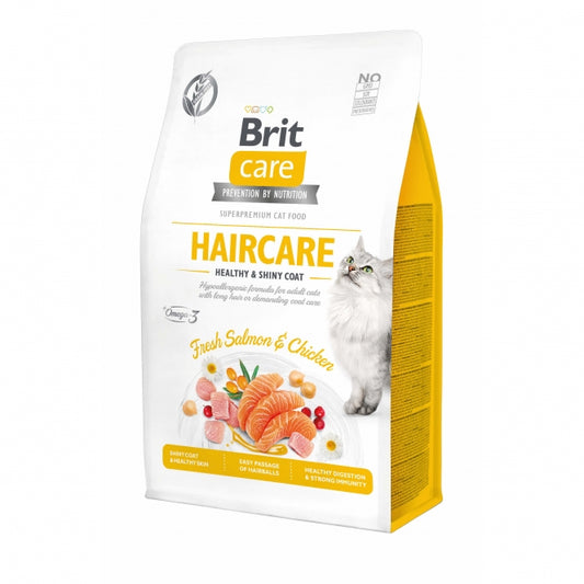 Brit Care Cat Grain-Free - Haircare - Healthy & Shiny Coat - 2kg