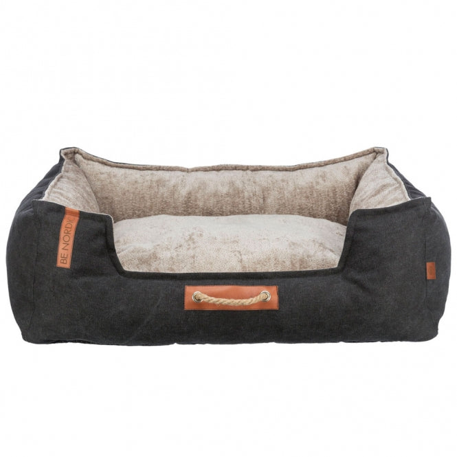 Trixie BE NORDIC Bett Föhr - schwarz/sand - 60 × 50 cm