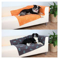 Trixie Fleecedecke Barney Knochenmotiv - 150 x 100 cm - Orange