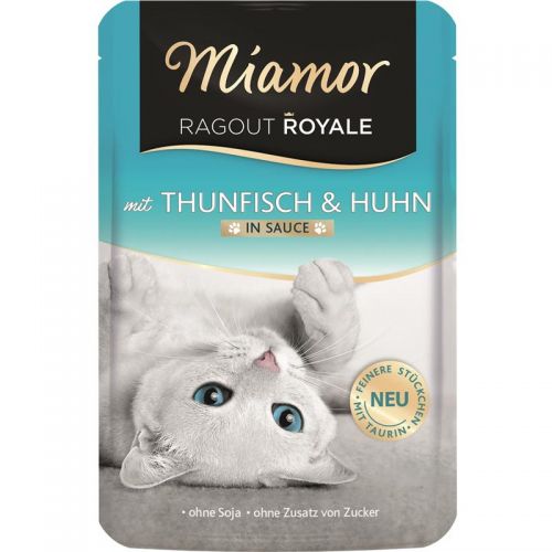 Miamor Ragout Royale in Soße 22x100g - Thunfisch & Huhn