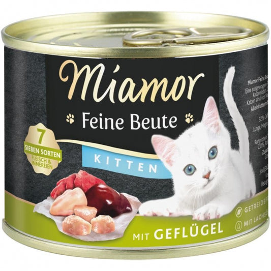 Miamor Feine Beute Kitten Geflügel - 12x185g