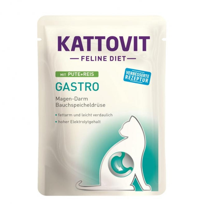 Kattovit PB Feline Diet Gastro Pute & Reis 24x85g