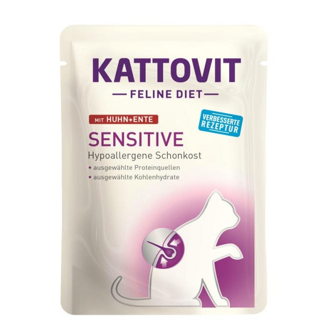 Kattovit PB Feline Diet Sensitive Huhn & Ente 24x85g