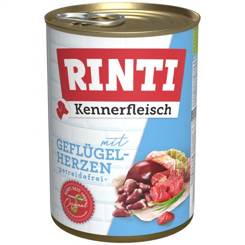 Rinti Kennerfleisch Geflügelherzen - 24x400g