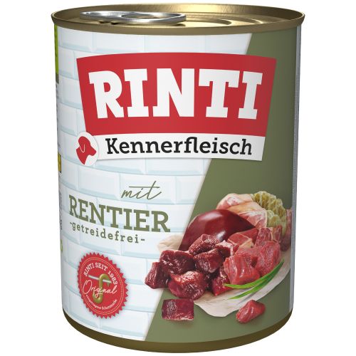 Rinti Kennerfleisch Rentier - 12x800g