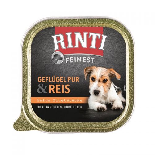 Rinti Feinest Geflügel Pur & Reis 11x150g