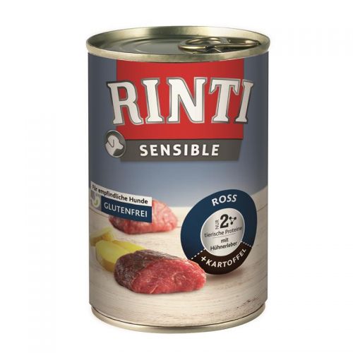 Rinti Sensible Ross, Hühnerleber & Kartoffel 6x400g