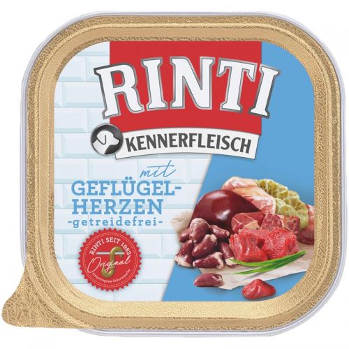 Rinti Kennerfleisch mit Geflügelherzen - 9x300g