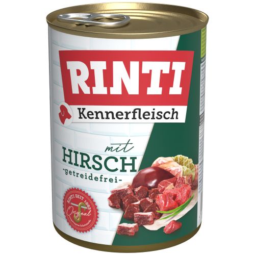 Rinti Kennerfleisch Hirsch - 24x400g