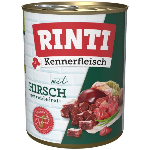 Rinti Kennerfleisch Hirsch - 12x800g