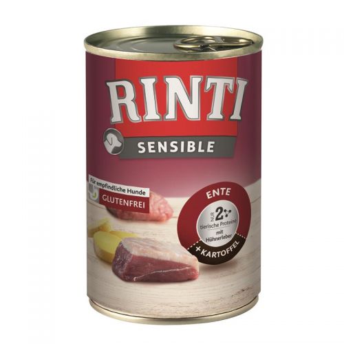 Rinti Sensible Ente & Kartoffel mit Hühnerleber 12x400g