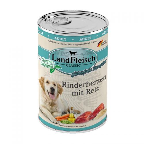 Landfleisch Classic Rinderherzen mit Reis & Gartengemüse - 6x400g