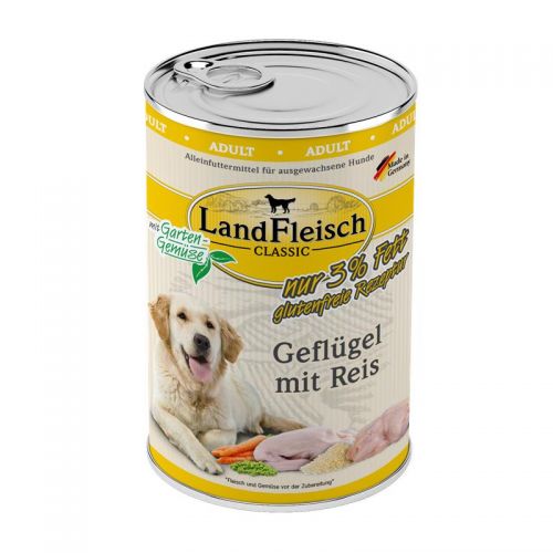 Landfleisch Classic Geflügel mit Reis & Gartengemüse extra mager - 6x400g