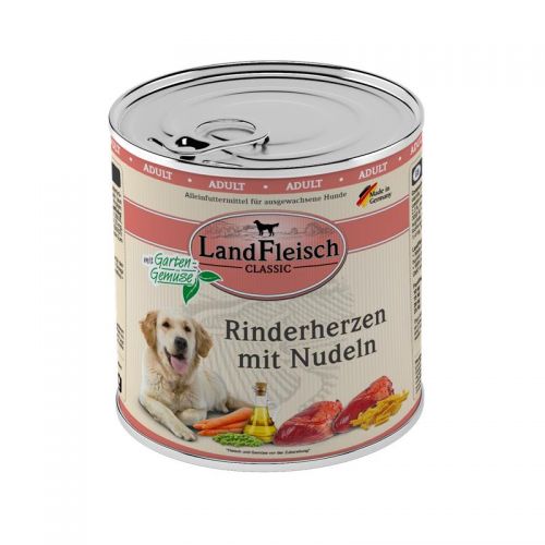 Landfleisch Classic Rinderherzen mit Nudeln & Gartengemüse - 6x800g