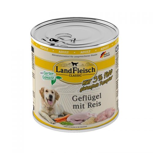 Landfleisch Classic Geflügel mit Reis & Gartengemüse extra mager - 6x800g