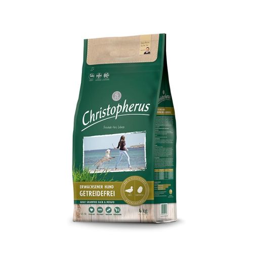 Christopherus Erwachsener Hund Getreidefrei Ente & Kartoffel - 4 kg