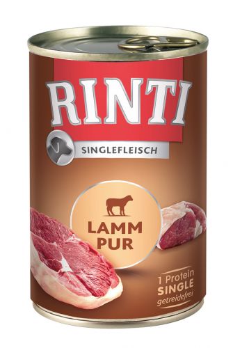 Rinti Singlefleisch Lamm Pur 12x400g