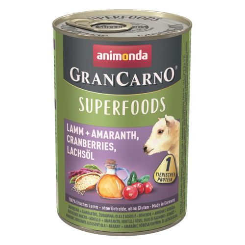 Animonda GranCarno Adult Superfood Lamm & Amaranth - 6x400g