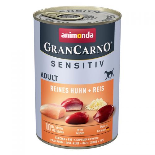 Animonda GranCarno Adult Sensitive Reines Huhn & Reis - 6x400g