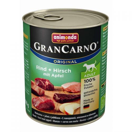 Animonda GranCarno Adult Rind, Hirsch & Apfel - 6x800g