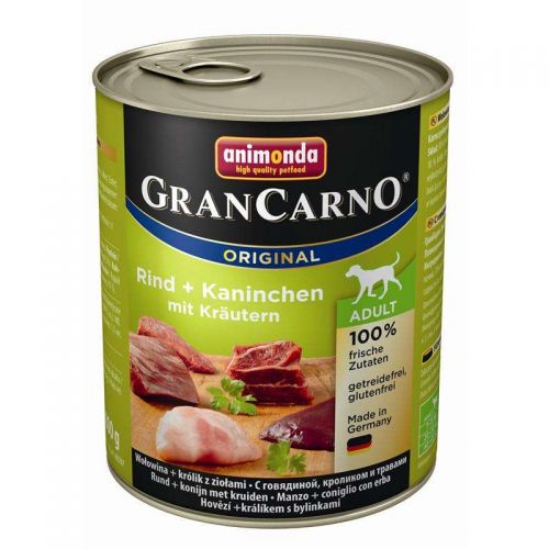 Animonda GranCarno Adult Rind & Kaninchen mit Kräutern 6x800g