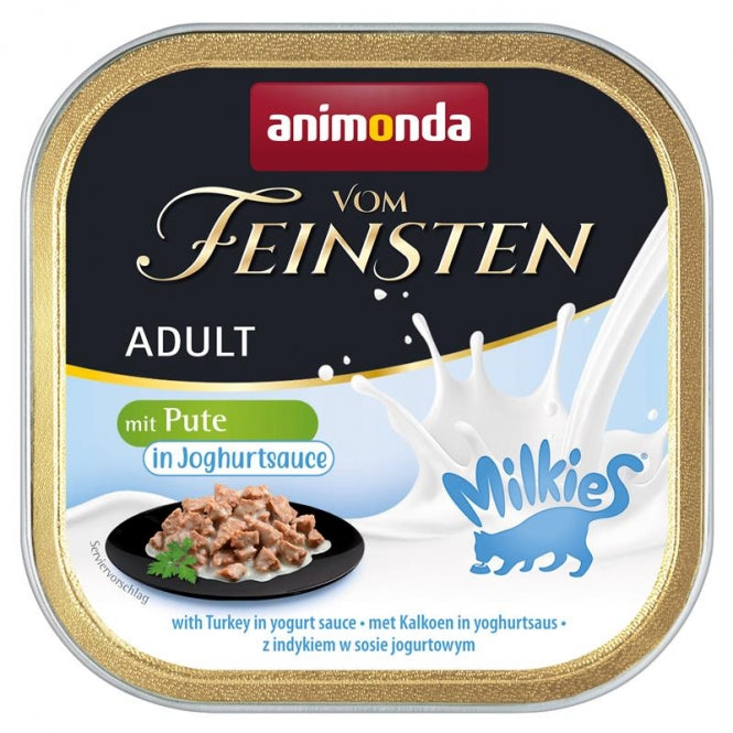 Animonda vom Feinsten Cat Milkies Pute in Joghurtsauce 32x100g