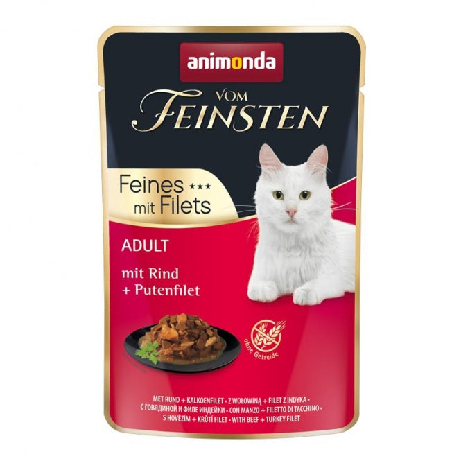 Animonda vom Feinsten Cat Adult Rind & Putenfilet 18x85g