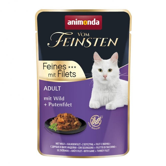 Animonda vom Feinsten Cat Adult Wild & Putenfilet 18x85g