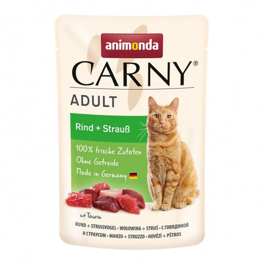 Animonda Carny PB Adult Rind + Strauß 12x85g