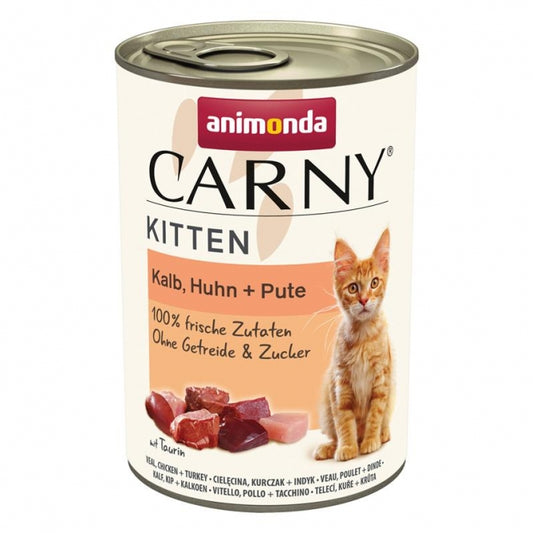 Animonda Carny Kitten Kalb, Huhn & Pute - 12x400g