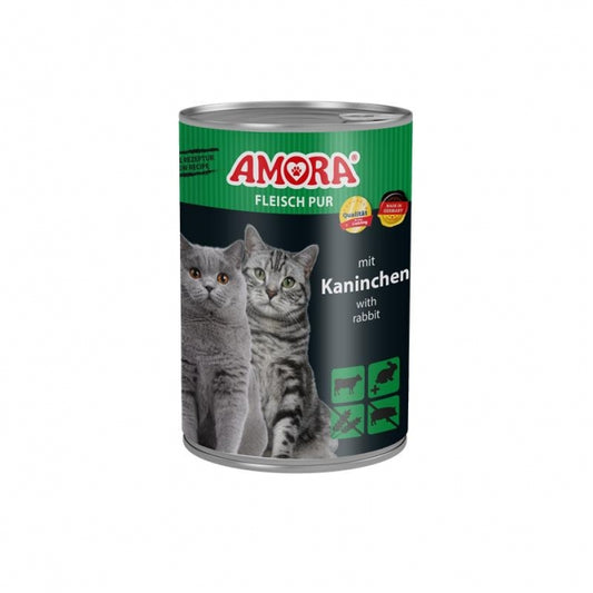 Amora Cat Fleisch Pur mit Kaninchen - 6x400g