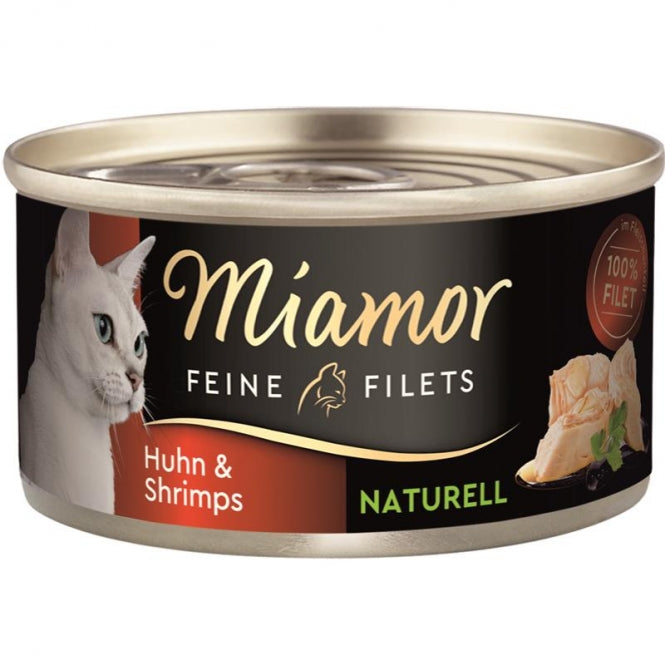 Miamor Feine Filets Naturelle Huhn & Shrimps 24x80g