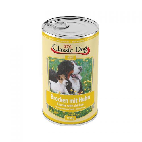 Classic Dog Brocken mit Huhn 12x1230g