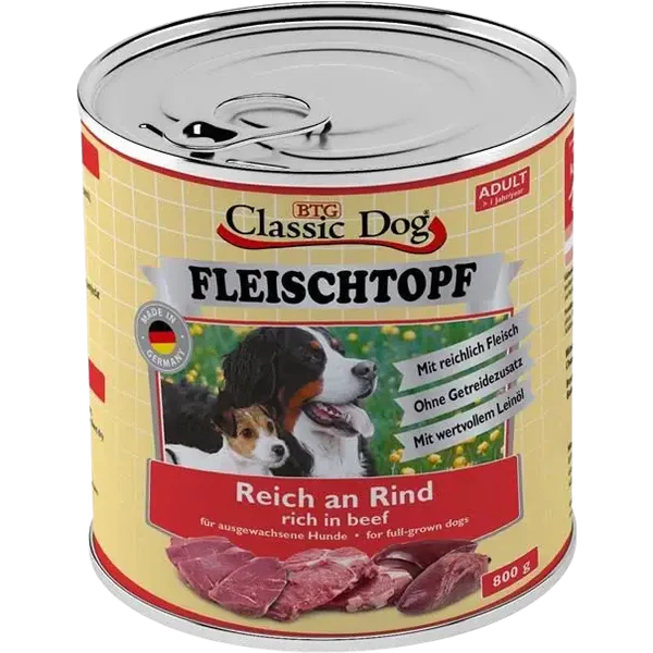 Classic Dog Fleischtopf Rind 6x800g